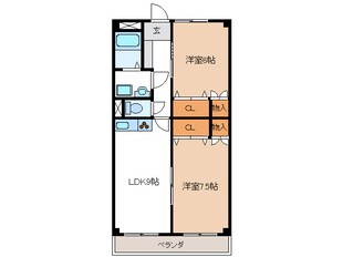 ワンブリッジ21-Ａの物件間取画像